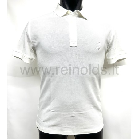 POLO DA UOMO IN COTONE ELASTICIZZATO Yes Zee T782 TA00  b 0107 GESSO