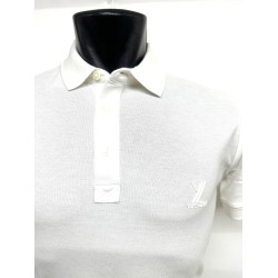 POLO DA UOMO IN COTONE ELASTICIZZATO Yes Zee T782 TA00  b 0107 GESSO