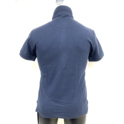 POLO DA UOMO IN COTONE ELASTICIZZATO Yes Zee T782 TA00 0710 BLU NAVY