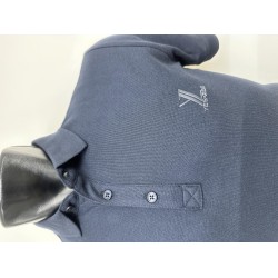 POLO DA UOMO IN COTONE ELASTICIZZATO Yes Zee T782 TA00 0710 BLU NAVY