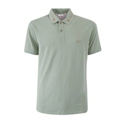 POLO DA UOMO IN COTONE ELASTICIZZATO Yes Zee T732 S400 0633 AZZURRO POLVERE