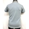 POLO DA UOMO CON COLLO ALLA COREANA LAVORATO Yes Zee T714 S400 0633 AZZURRO POLVERE