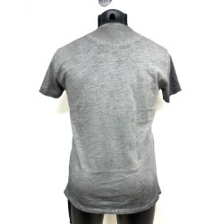 T-SHIRT UOMO GIROCOLLO CON TASCHINO INTERNO E MANICHE CORTE Yes Zee T753 T300 0835 ANTRACITE