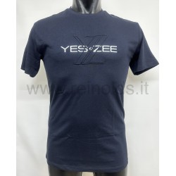 T-SHIRT UOMO GIROCOLLO A MANICHE CORTE Yes Zee T769 TE03 0710 BLU NAVY