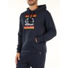 FELPA DA UOMO CHIUSA CON CAPPUCCIO - LOGO ELLESSE STAMPATO SUL DAVANTI - EHM257W22