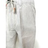 PANTALONE DA UOMO IN MISTO LINO CON COULISSE IN VITA Yes Zee P683 PE00