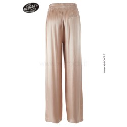 PANTALONE DONNA MORBIDO CON COULISSE IN VITA Yes Zee P372 EN00 ORO