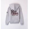 ROY ROGERS FELPA APERTA A MANICHE LUNGHE CON ZIP  E CAPPUCCIO RA129 8992 c