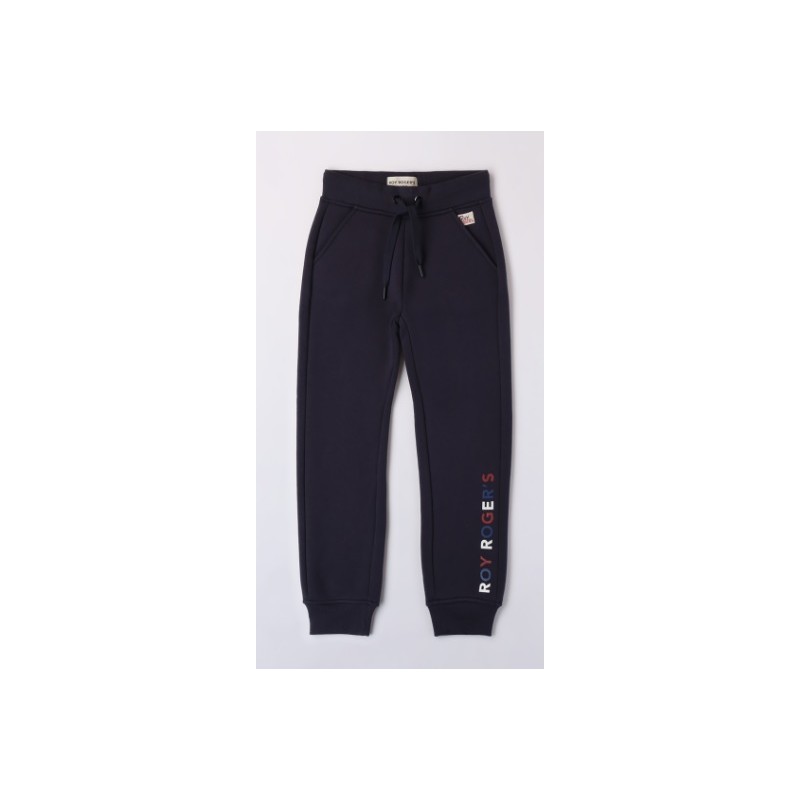 ROY ROGERS PANTALONE IN FELPA CON SCRITTA SULLA GAMBA