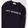 ROY ROGERS MAGLIA GIROCOLLO CON SCRITTA DAVANTI IN CONTRASTO