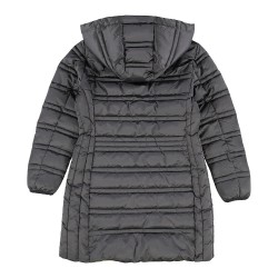 CAPPOTTO DA RAGAZZA - BIMBA TRAPUNTATO CON CAPPUCCIO STACCABILE Yes Zee O017 M8JJ  a 0801 NERO