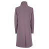 CAPPOTTO DONNA COLLO ALTO, ALLACIATURA LATERALE Yes Zee O011 KK00  a 0460 MALVA Tessuto: 70%PL 20%WO 10%AF                      