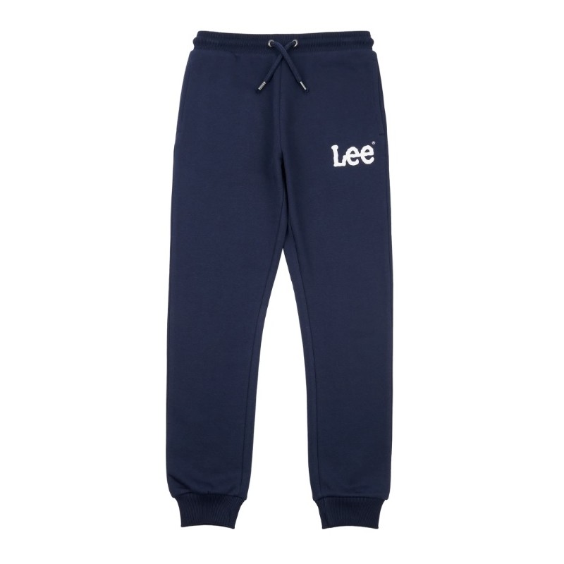 LEE PANTALONE IN FELPA CON STAMPA LEE da Ragazzo. LEE0222 c 203 NAVY BLAZER