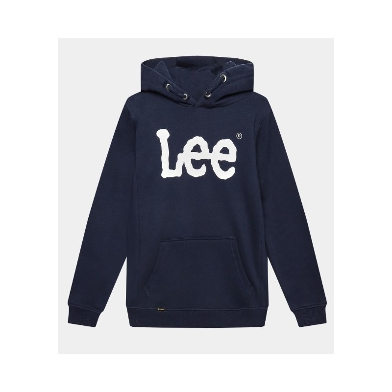 LEE FELPA CON CAPPUCCIO E STAMPA LEE da Ragazzo. LEE0221 c 203 NAVY BLAZER