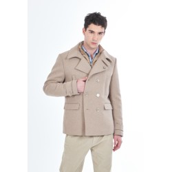 CAPPOTTO UOMO DOPPIOPETTO CON FINTO GILET STACCABILE  J846  KK00  c MARRONCINO Yes Zee