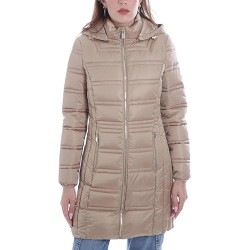 CAPPOTTO DONNA TRAPUNTATO CON CAPPUCCIO O017  M800   c BEIGE Yes Zee