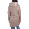 CAPPOTTO DONNA TRAPUNTATO CON CAPPUCCIO O017  M800   c FUCSIA SCURO Yes Zee