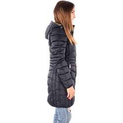 CAPPOTTO DONNA TRAPUNTATO CON CAPPUCCIO O017  M800   c NERO Yes Zee