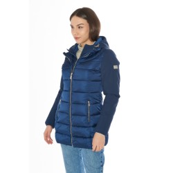 CAPPOTTO DONNA TRAPUNTATO CON FINTO GILET STACCABILE O045  M800   c BLU NAVY Yes Zee