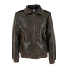 YES ZEE GIUBBINO DA UOMO IN ECOPELLE TIPO BOMBER, EFFETTO USED J817  G400 c MORO Yes Zee