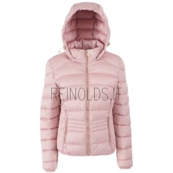 YES ZEE GIUBBINO DONNA SAGOMATO E TRAPUNTATO CON CAPPUCCIO J007  M800  c ROSA Yes Zee