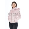 YES ZEE GIUBBINO DONNA SAGOMATO E TRAPUNTATO CON CAPPUCCIO J007  M800  c ROSA Yes Zee