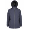 YES ZEE CAPPOTTO DA UOMO CON CAPPUCCIO STACCABILE, TRAPUNTATURE INTERNE O834  NM00 c BLU NAVY