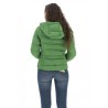 GIUBBINO DONNA SAGOMATO TRAPUNTATO CON CAPPUCCIO Yes Zee J007 M800  a 0900 VERDE Tessuto: 100%PL Collezione autunno/inverno