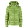 GIUBBINO DONNA SAGOMATO TRAPUNTATO CON CAPPUCCIO Yes Zee J007 M800  a 0900 VERDE Tessuto: 100%PL Collezione autunno/inverno