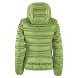 GIUBBINO DONNA SAGOMATO TRAPUNTATO CON CAPPUCCIO Yes Zee J007 M800  a 0900 VERDE Tessuto: 100%PL Collezione autunno/inverno