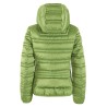 GIUBBINO DONNA SAGOMATO TRAPUNTATO CON CAPPUCCIO Yes Zee J007 M800  a 0900 VERDE Tessuto: 100%PL Collezione autunno/inverno