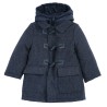 Cappotto in tessuto effetto sale e pepe misto lana + GIUBBINO INTERNO Chicco 09082419000000 c 088 BLU