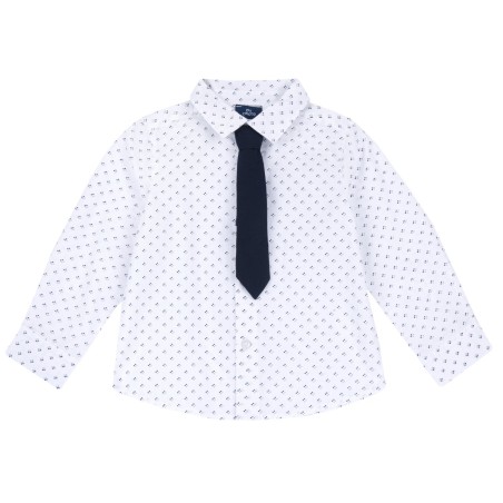 Camicia in popeline di cotone Chicco 09054717000000 c 033 BIANCO