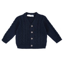 Cardigan in maglia misto...