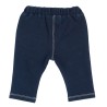 Pantaloni lunghi in felpa stretch effetto denim Chicco 09007910000000 c 088 BLU