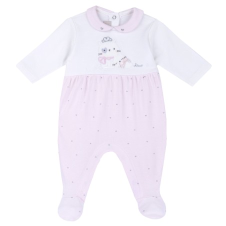 Tutina in interlock con colletto baby rosa Chicco 09027181000000 c 011 ROSA