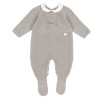 Tutina in maglia con colletto baby in cotone bianco Chicco 09007691000000 c 061 BEIGE