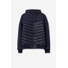 Giubbotto trapuntato con inserti in softshell da uomo e ragazzo Ackeley 790 Dark Navy