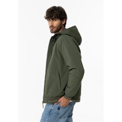 Giubbotto tipo bomber con cappuccio da uomo e ragazzo Belcher 891 Rifle Green