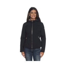 YES ZEE GIUBBINO SAGOMATO CON CAPPUCCIO DA DONNA IN SOFTSHELL J028  M200 c BLU NAVY