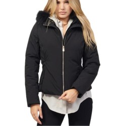 YES ZEE GIUBBINO DA DONNA IN SOFTSHELL CON CAPPUCCIO J051  Q200 c NERO