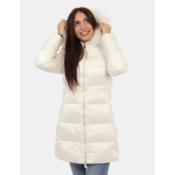 YES ZEE CAPPOTTO DA DONNA TRAPUNTATO CON FINTO GILET STACCABILE  O015  QV00 AVORIO