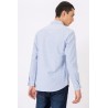 Camicia con fantasia a righe da uomo. Colletto bottondown TIMMY 736 Baby Blue