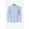 Camicia con fantasia a righe da uomo. Colletto bottondown TIMMY 736 Baby Blue