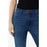 Jeans a zampetta con fondo a taglio vivo da donna e ragazza MEGAN_48 M1027