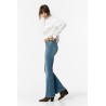 Jeans a zampa e vita alta da donna e ragazza ZOE_48 C1032