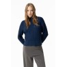 Maglione da donna con collo a lupetto e lavorazione a trecce Edwina_2 790 Dark Navy