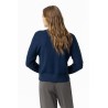 Maglione da donna con collo a lupetto e lavorazione a trecce Edwina_2 790 Dark Navy