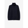 Maglione morbido con collo dolcevita da donna e ragazza Muffin_3C 790 Dark Navy