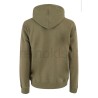 YES ZEE FELPA DA UOMO CHIUSA CON CAPPUCCIO F824  SD00 c VERDE MILITARE